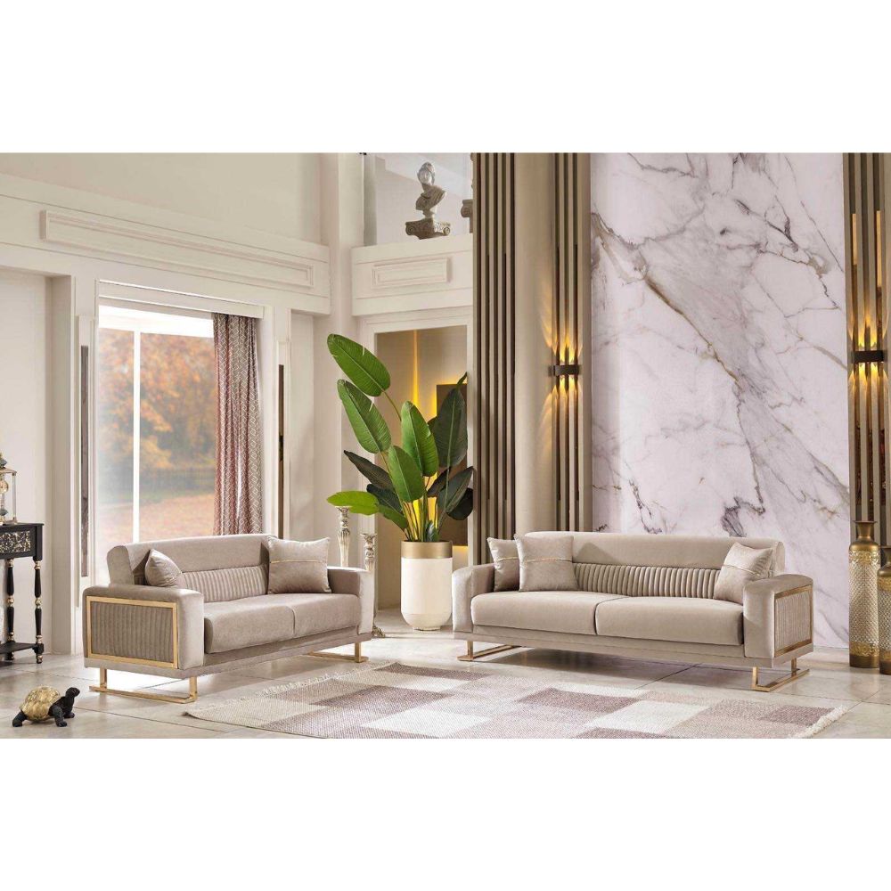 Canapé velours Vanessa