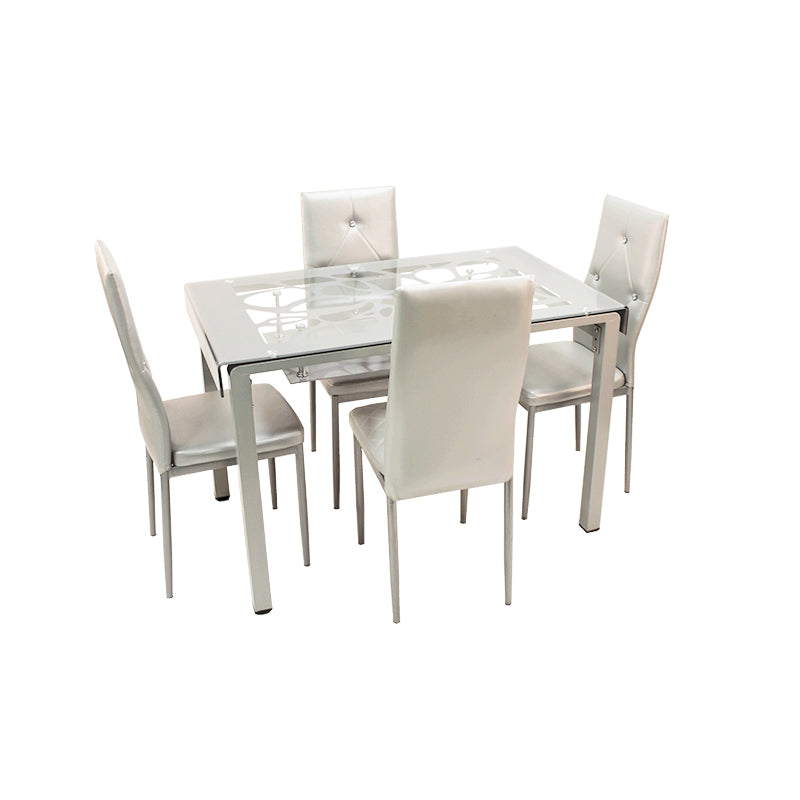 Table à manger A73 avec 4 chaises - NKL MEUBLE WASSA